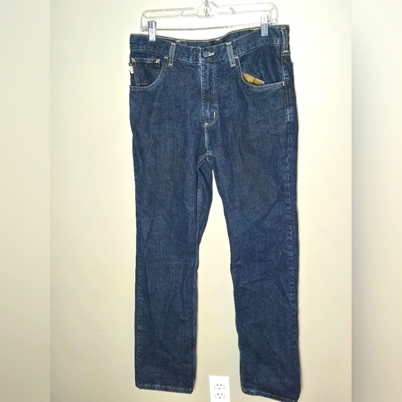 Men's Carhartt FR Flame Resistant Relaxed Straight Jeans, Size 32x32 - Picture 1 of 5